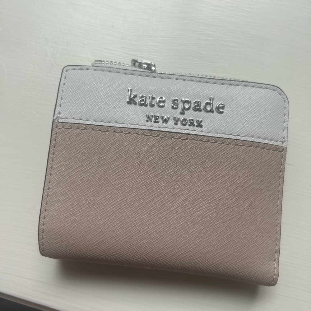 Kate Spade Gray and Tan Wallet